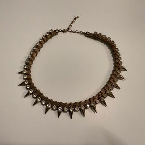 Gold and Silver Spike Necklace